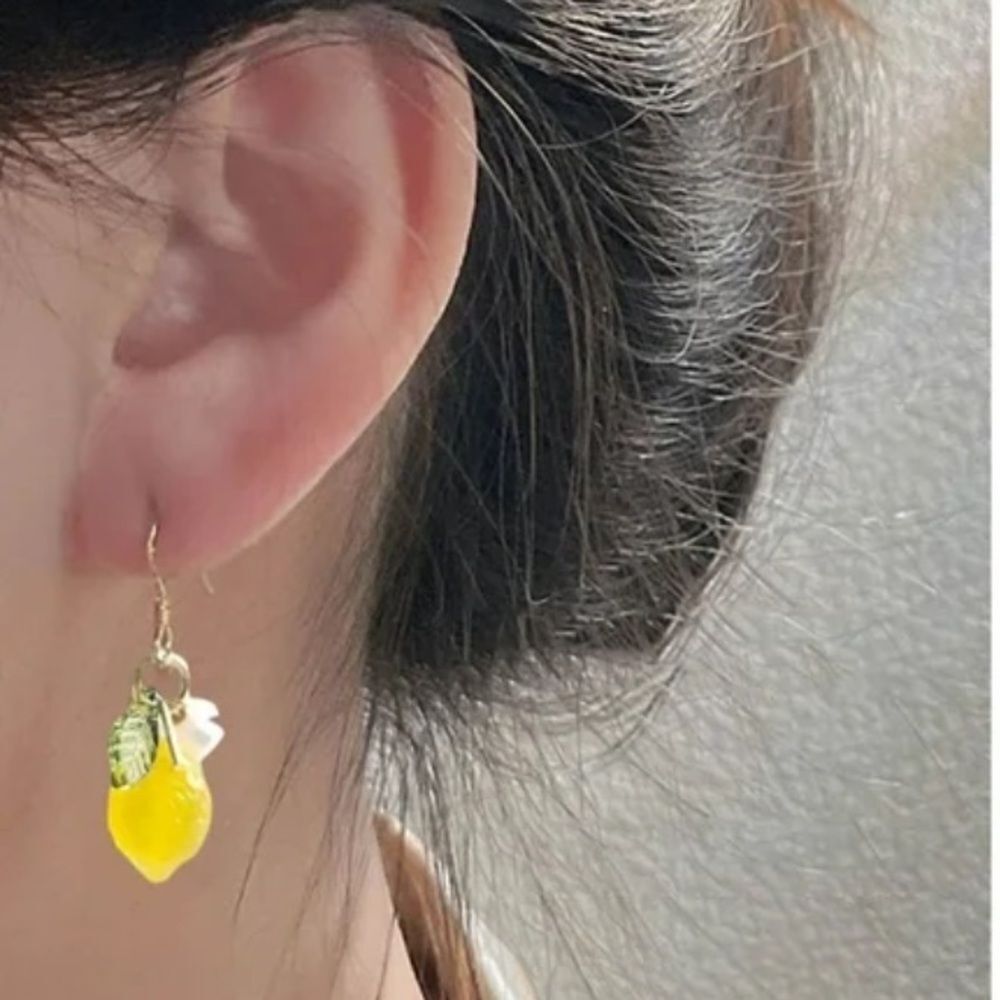 Bohemian lemon drop earrings M33 - Picture 2 of 4